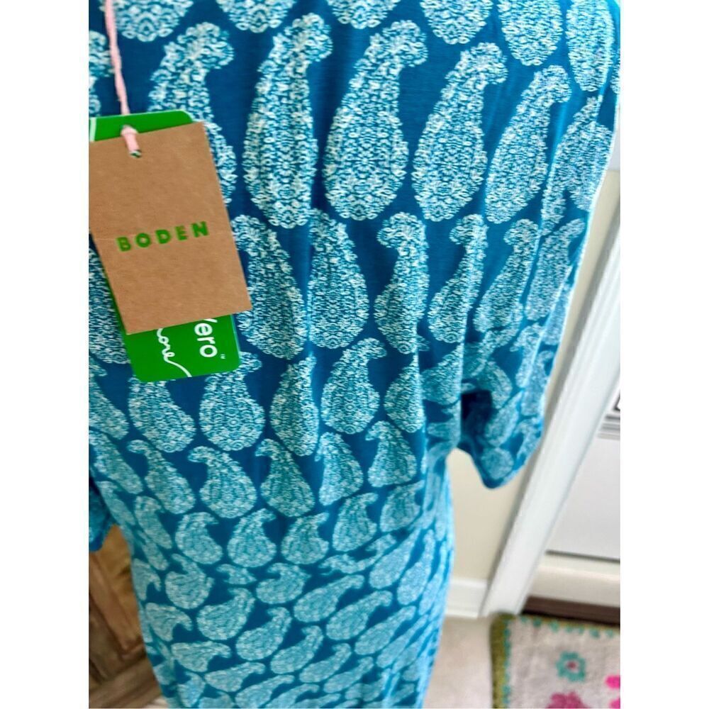Boden Paisley Short Sleeve Jersey Dress NWT - Picture 8 of 13